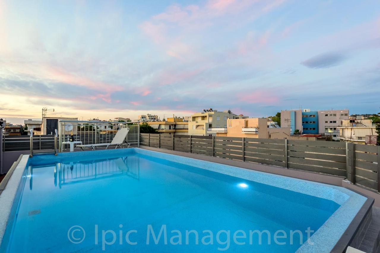 Elegant 2Br Apt Rooftop Pool & Walk To Old Town Chania (Crete) Exteriör bild